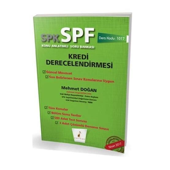 SPK - SPF Kredi Derecelendirmesi Konu Anlatımlı Soru Bankası - Mehmet Doğan