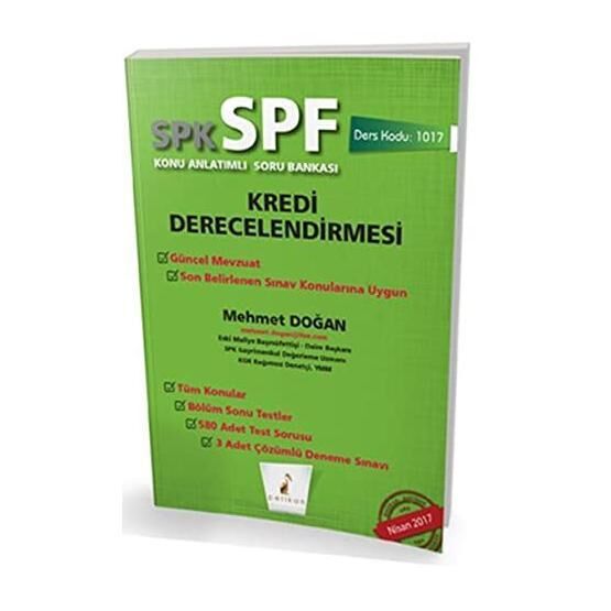 SPK - SPF Kredi Derecelendirmesi Konu Anlatımlı Soru Bankası - Mehmet Doğan