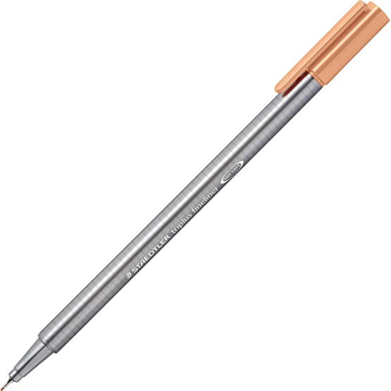 Staedtler Triplus Üçgen Fineliner Kalem Somon 334-222 - Krem Fosforlu Kalem Fiyatı