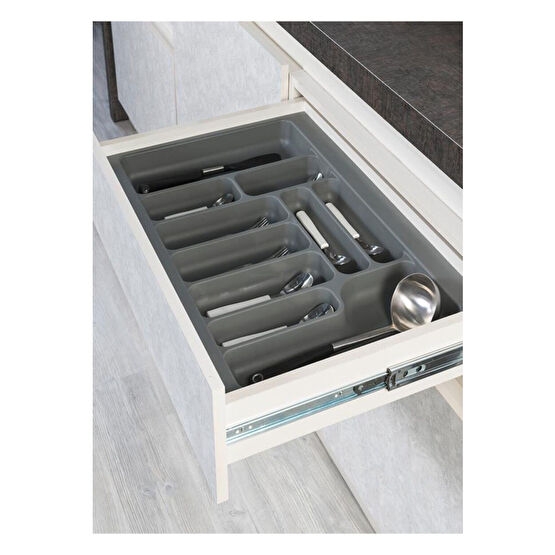 STARAX S-2288-g Çekmece Içi Plastik Kaşıklık Gri 64x49 - 58x40 Cm Arası Kesilir 70 Modül Mutfak Gereçleri Fiyatı