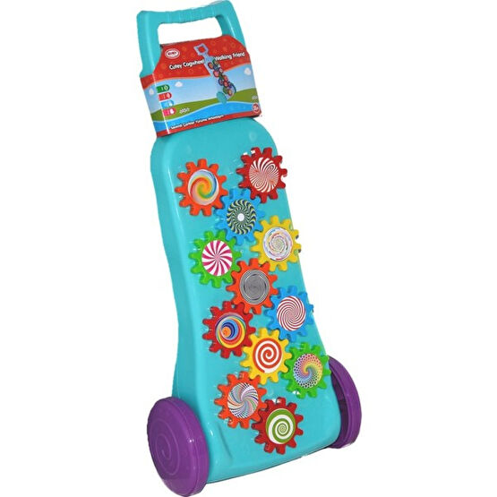 Strongart 4114 Zuzu, Sevimli Çarklar Yürüme Arkadaşım - Mavi - Pembe Yürüteç Fiyatı