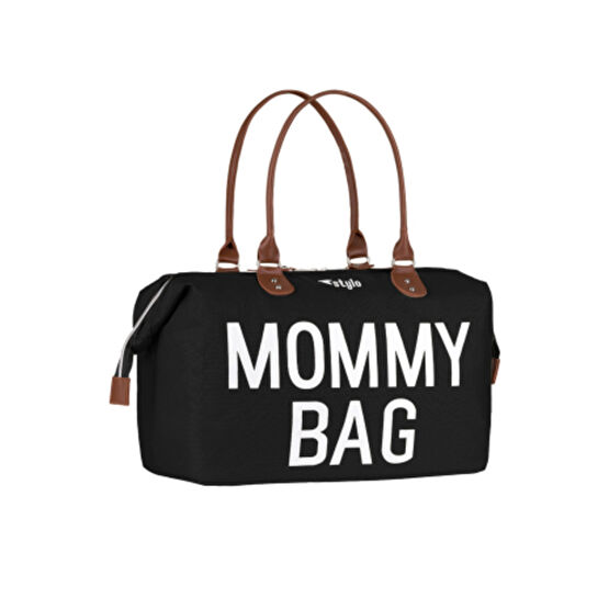 Stylo Mommy Bag Anne Bebek Bakım Ve Kadın Çantası-usa Siyah