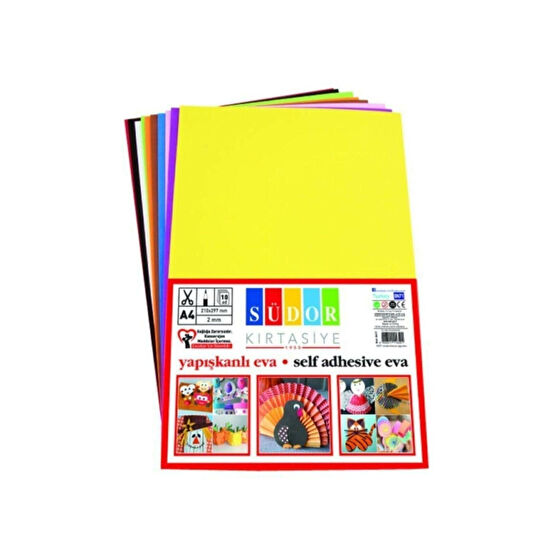 Südor Eva 20x30 Cm 10 Renk Yapışkanlı