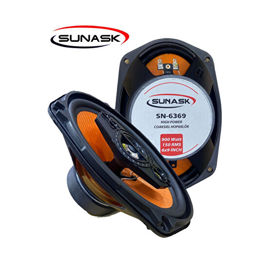 SUNASK Bm Audıo A/d/s/ Sn-6369 900 Watt 150 Rms Tweeter’li Oto Oval Hoparlör Pıoneer Modeli 2 Adet Oto Hoparlörleri & SubWoofer Fiyatı