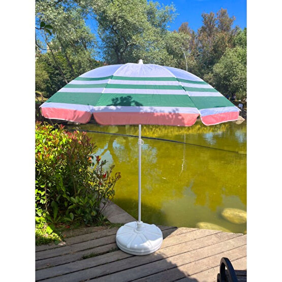 Sunlife Italyan 8 Tel Fiberglass Gövdeli 360C° Dönen Başlıklı Plaj Deniz Bahçe Şemsiyesi 2 Metre Bahçe Şemsiyesi Fiyatı