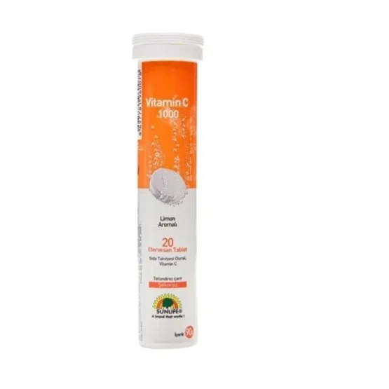 Sunlife Vitamin C 1000 Mg 20 Tablet 3 Adet Kişisel Bakım Gereçleri Fiyatı