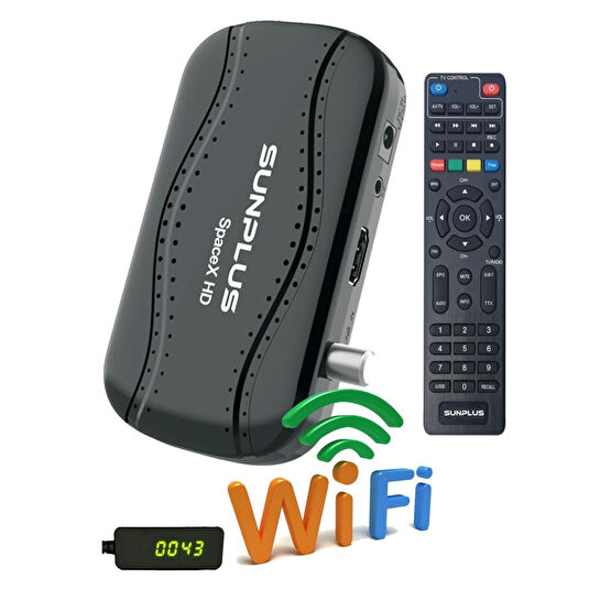 sunplus Spacex Çanaklı Çanaksız Dahili Wi-fi Full Hd Sinema Paketili Uydu Alıcısı Uydu Alıcıları Fiyatı
