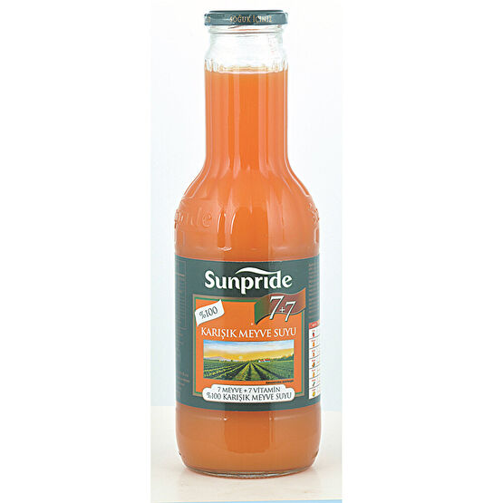 Sunpride 7+7 Karışık Meyve Suyu 1 Litre Limonata ve Meyve suyu Fiyatı