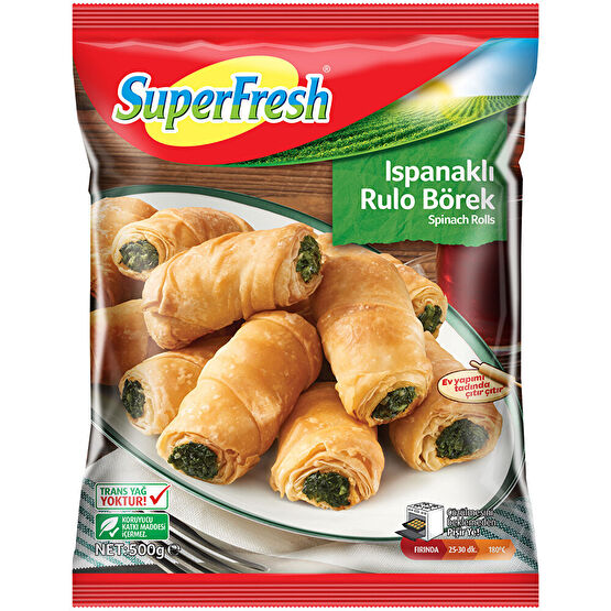 Superfresh Mini Ispanaklı Börek 500 Gr Dondurulmuş Gıda Fiyatı