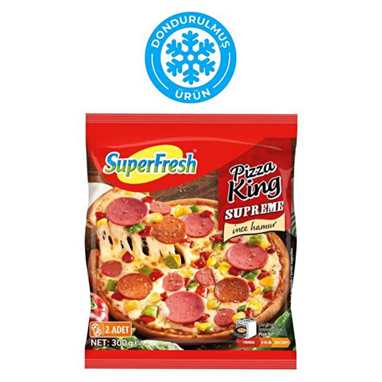 Superfresh Pizza King Supreme 300 gr Dondurulmuş Gıda Fiyatı
