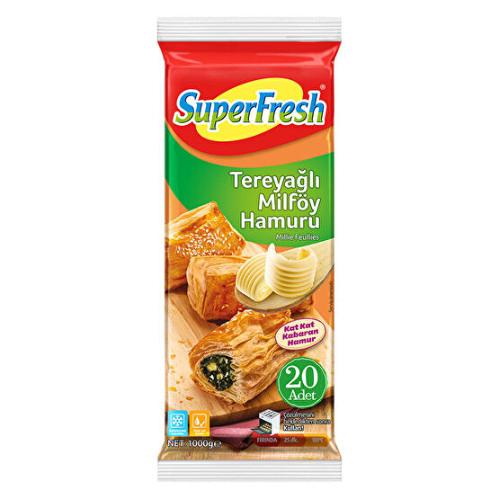 Superfresh Tereyağlı Milföy 1 Kg Dondurulmuş Gıda Fiyatı