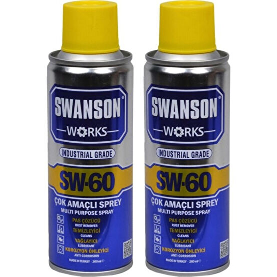 Swanson Works Sw-60 200 ml 2'li Set - 1 Çift Bakım Spreyleri Fiyatı