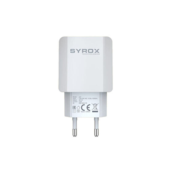 Syrox Hızlı Usb A Duvar Şarj Adaptörü (BAŞLIK) 2.6a Syx-j51 Beyaz Cep Telefonu Şarj Cihazı Fiyatı