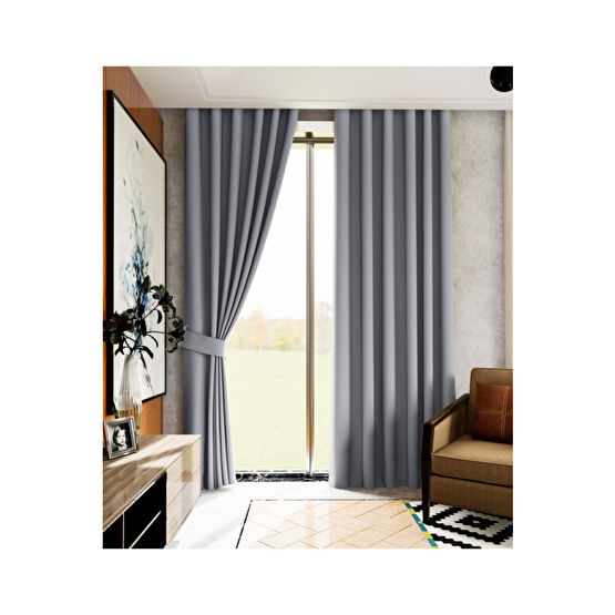 Taç Gri Blackout  Karartma Güneşlik 150 x 270 Beden