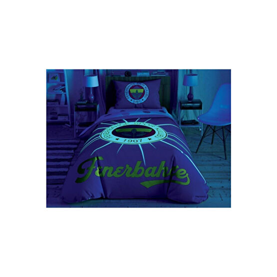 Taç Lisanslı Nevresim Takımı Fenerbahçe Light Glow Tek Kişilik Lastikli 160 Cm X 220 Cm Nevresim Takımı Fiyatı