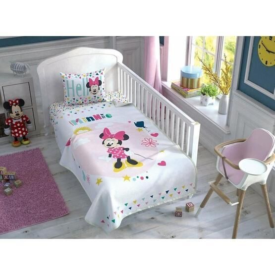 Taç Minnie Mouse Color Bebek Pike Takımı
