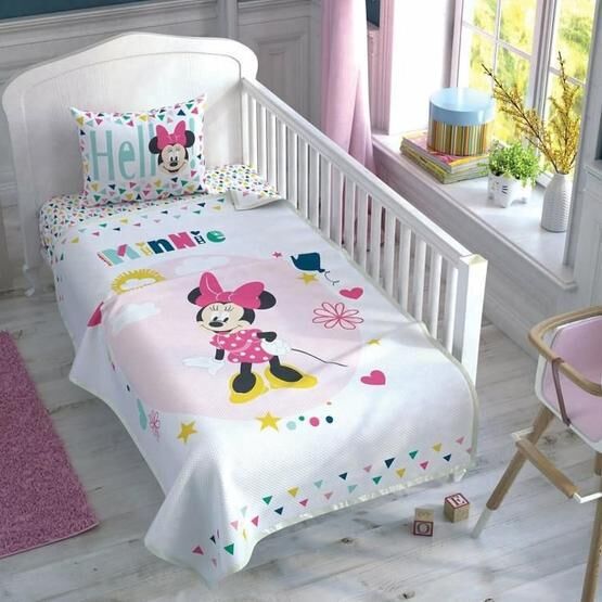 Taç Minnie Mouse Color Bebek Pike Takımı