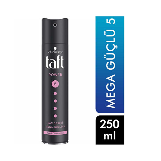 Taft Saç Spreyi 250 ml Power Mega Güçlü 5