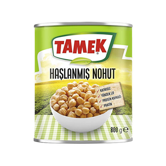 Tamek Haşlanmış Nohut 800 Gr Konserve Fiyatı
