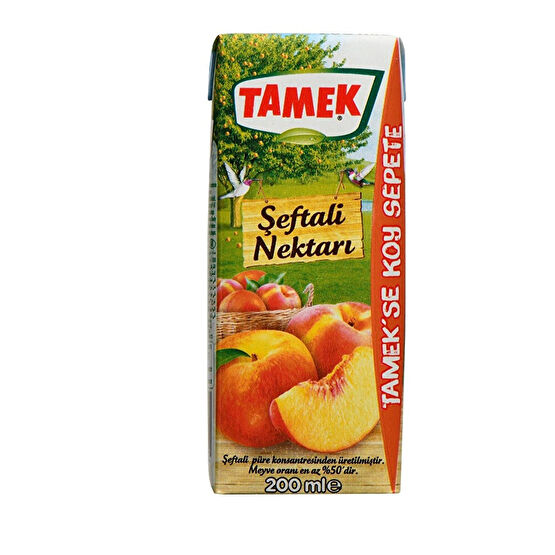 Tamek Şeftali Nektarı 200 ml Limonata ve Meyve suyu Fiyatı