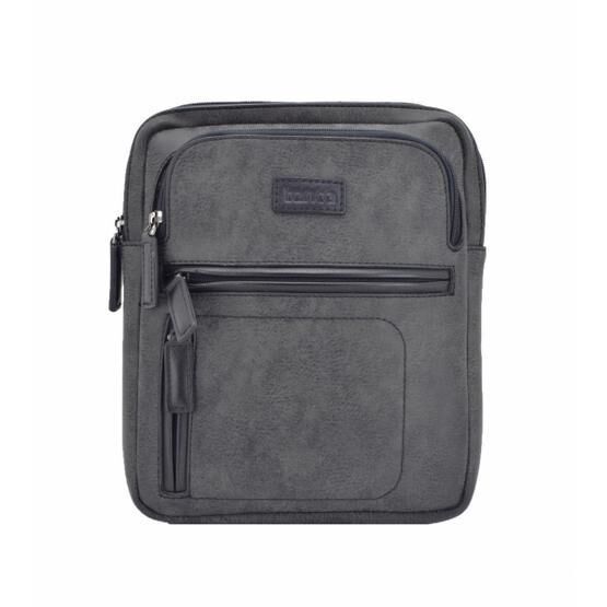 Tanca Gri Suni Deri Postacı Çanta