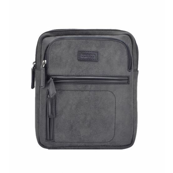 Tanca Gri Suni Deri Postacı Çanta