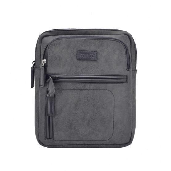 Tanca Gri Suni Deri Postacı Çanta