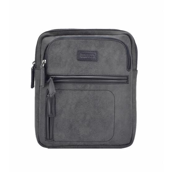 Tanca Gri Suni Deri Postacı Çanta