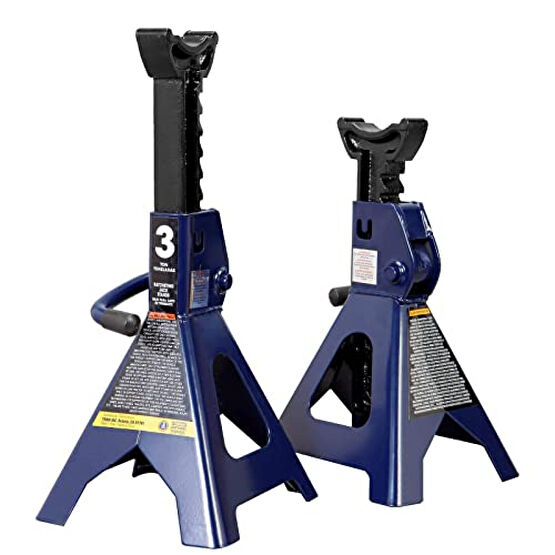 TCE AT43202U Torin Steel Jack Stands: 3 Ton (6,000 lb) Capacity, Blue, 1 Pair Oto, Bahçe, Yapı Market Fiyatı
