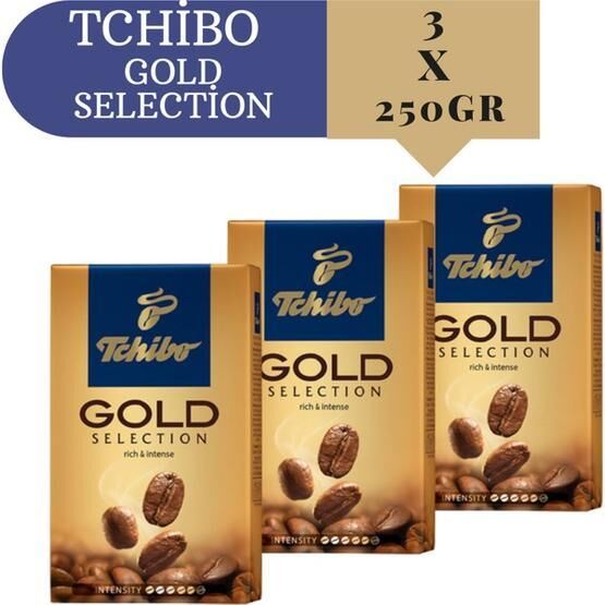 Tchibo 250 gr Gold Selection Öğütülmüş Avantalı Paket Aeropress Filtre Kahve