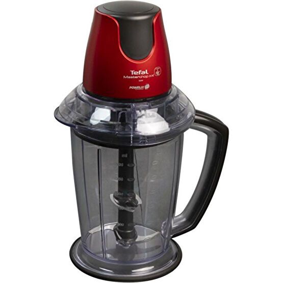 TEFAL MB4705 MasterChop Powelix Maxi 4 Bıçaklı Rondo ve Doğrayıcı 500 W Kırmızı