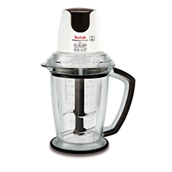 TEFAL MB470B MasterChop Powelix Maxi 4 Bıçaklı Rondo ve Doğrayıcı 500 W Beyaz