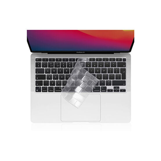 TEKNETSTORE Macbook Air 2020 13 Inc M1 A2337 / A2179 Uyumlu Türkçe Q Klavye Slim Şeffaf Klavye Koruyucu Kılıf Tablet Aksesuarı Fiyatı