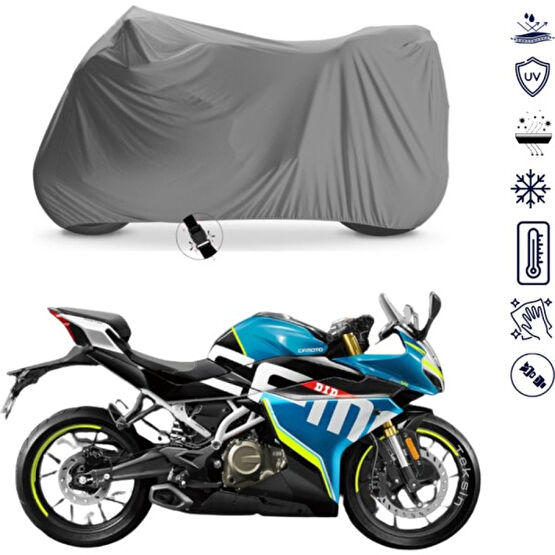 Teksin Cf Moto 250SR Çantalı Motosiklet Brandası 4 Mevsim Su Geçirmez Motor Brandası Motorsiklet Brandaları Fiyatı