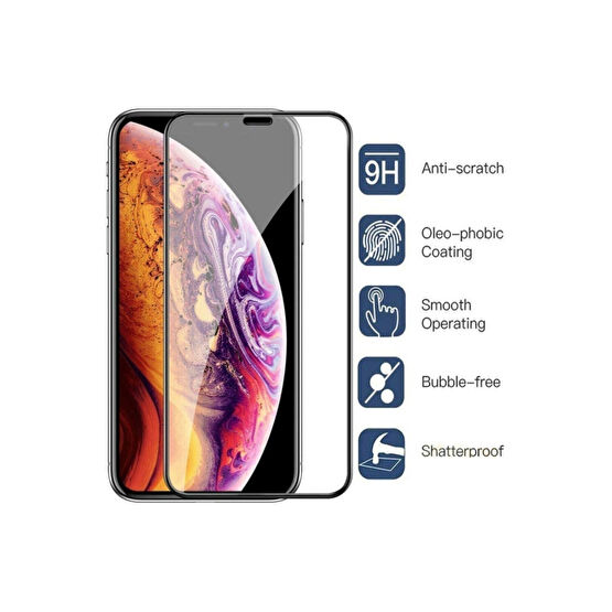 Telefon Aksesuarları Iphone 11 Pro Max Geniş Kavisli Tam Kaplayan 5d 6d Kırılmaz Cam ( Siyah ) Cep Telefonu Ekran Koruyucusu Fiyatı