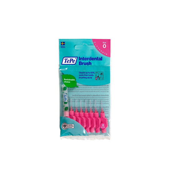 TePe Interdental Brush Arayüz Fırçası Pembe 0.4 Mm 8 Li