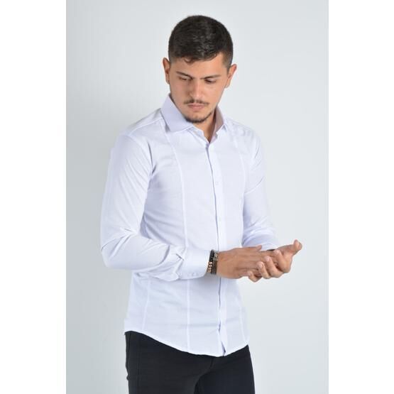Terapi Man 7Y-4300105-01 Beyaz Slim Fit Erkek Gömlek