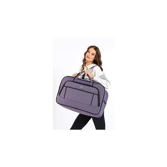 TH Bags TH100985 Açık Mor Siyah Kadın Seyahat Çantası