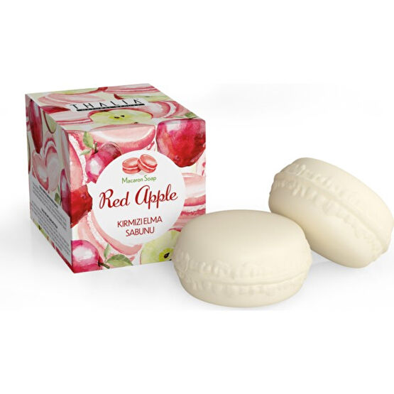 Thaliha Kırmızı Elma Macaron Katı Sabun - 100 gr Sabunlar Fiyatı