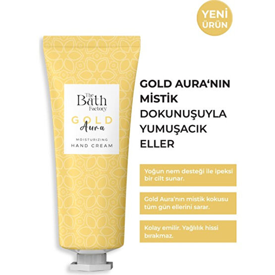 THE BATH FACTORY Gold Aura Yoğun Nemlendirici El Kremi 30 ml Vücut Sıkılaştırıcı ve İncelticiler Fiyatı