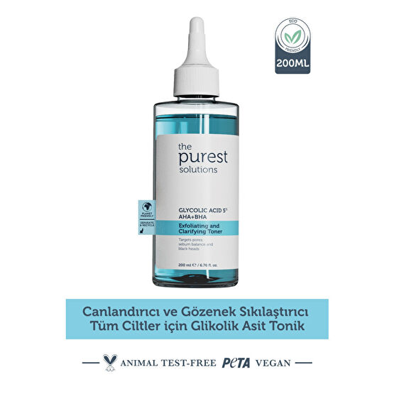 The Purest Solutions Canlandırıcı Ve Gözenek Sıkılaştırıcı Tüm Ciltler Için Glikolik Asit Tonik 200 Ml Cilt ve Yüz Bakımı Fiyatı