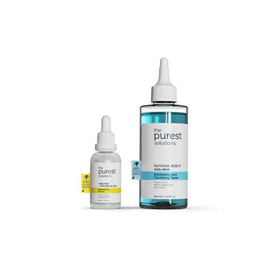 The Purest Solutions Koyu Leke ve Gözenek Önlemeye Yardımcı Bakım Seti 200 ml + 30 ml Cilt Temizleme ve Peeling Fiyatı