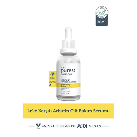 The Purest Solutions Leke Karşıtı Arbutin Cilt Bakım Serumu 30 Ml (arbutin %2 + Hyaluronic Acid) Cilt ve Yüz Bakımı Fiyatı