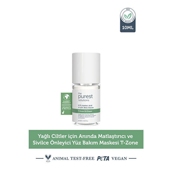 The Purest Solutions Yağlı Ciltler Için Anında Matlaştırıcı Ve Sivilce Önleyici Yüz Bakım Maskesi T-zone 10 Ml Cilt ve Yüz Bakımı Fiyatı