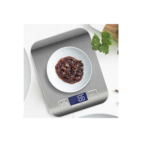 Tiffany Lüx Dijital Mutfak Terazisi 5 Kg 1 gr Hassas Paslanmaz Çelik Pil Hediyeli Mutfak Tartıları / Terazileri Fiyatı