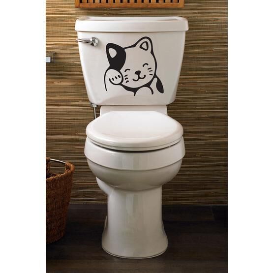 Tilki Dünyası Kedicik Klozet Kapağı ve Banyo Sticker