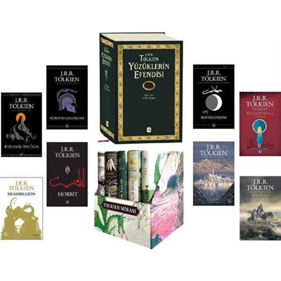 Tolkien Külliyatı 14 Kitap Tam Set (Yüzüklerin Efendisi Üçleme Tek Cilt, Bitmemiş Öyküler, Hobbit, Silmarillion, Hurin'in Çocukları, Tolkien Mirası... Bilim Kurgu & Fantastik Fiyatı