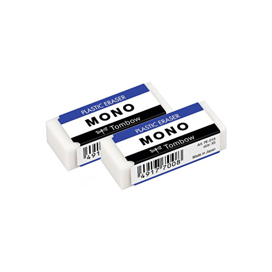 Tombow Mono 17x11x43mm 2 Adet Beyaz Silgi Paketli Silgi Fiyatı