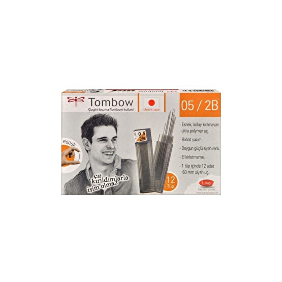Tombow W Uç 0.5 2b 12 li Paket Orjinal Kurşun Kalem Ucu (Min) Fiyatı