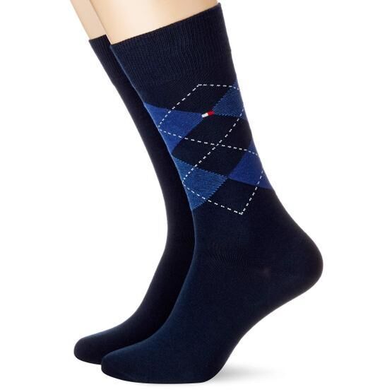 Tommy Hilfiger Checkered Mavi 2'li Erkek Çorap Erkek Çorap Seti Fiyatı
